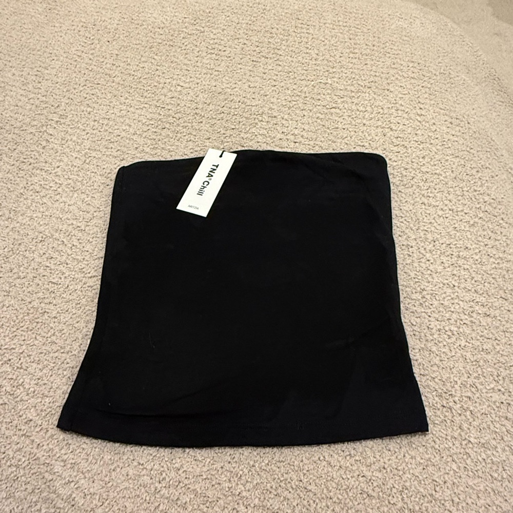 Aritzia Black Tube Crop Top